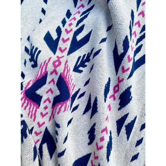 Flying Tomato Womens Small Medium Aztec Poncho Cardigan Sweater Kimono Boho - Picture 4 of 8